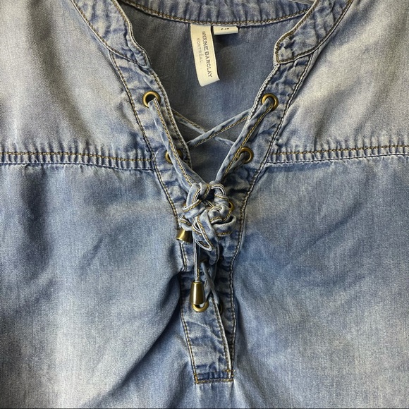 Faux denim tunic - Picture 4 of 5